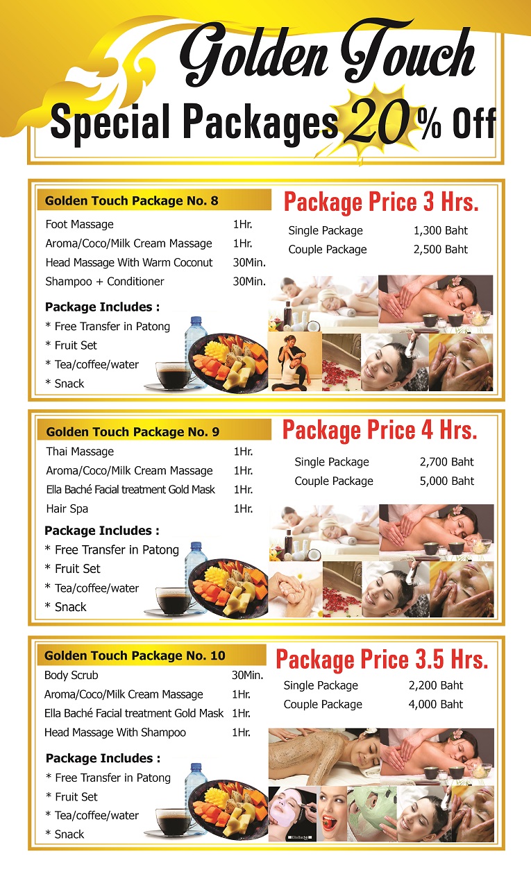 DISCOUNT MASSAGE PACKAGES IN PATONG