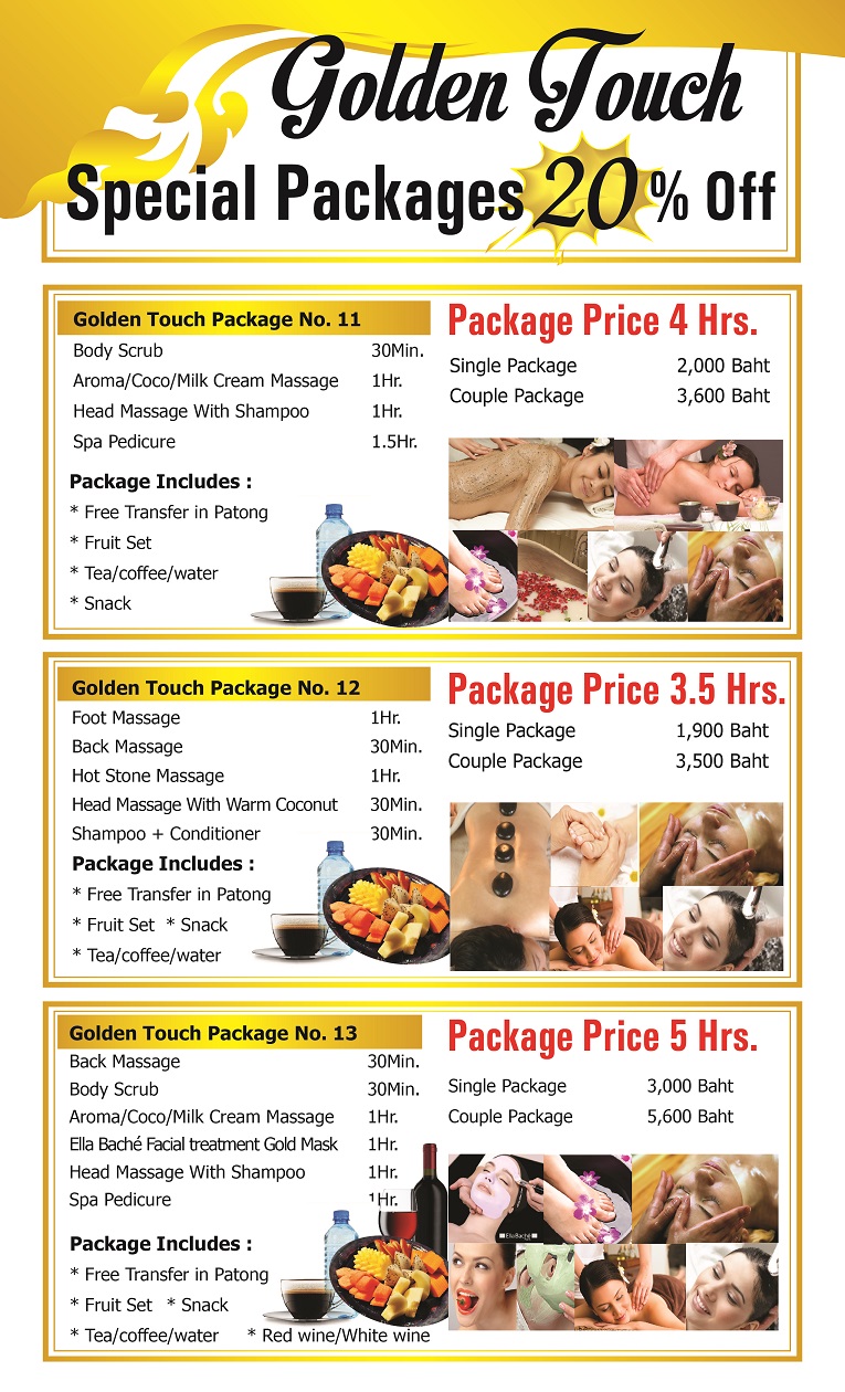 SPA PACKAGE DISCOUNT IN PATONG BEACH